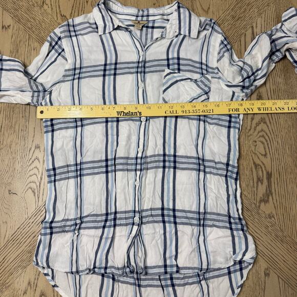 Woolrich Women’s M Plaid Long Sleeve Button Down Flannel Shirt - Picture 5 of 9